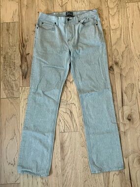 Dravus Men’s Light Grey Straight Jeans, waist 34